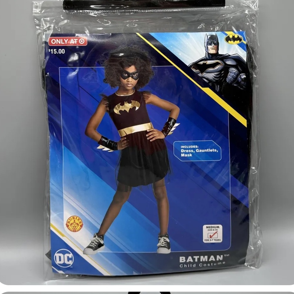 Rubies DC Batman Child Costume Dress Size Small 4-6 (3-4 Years) NWT - Picture 2 of 3